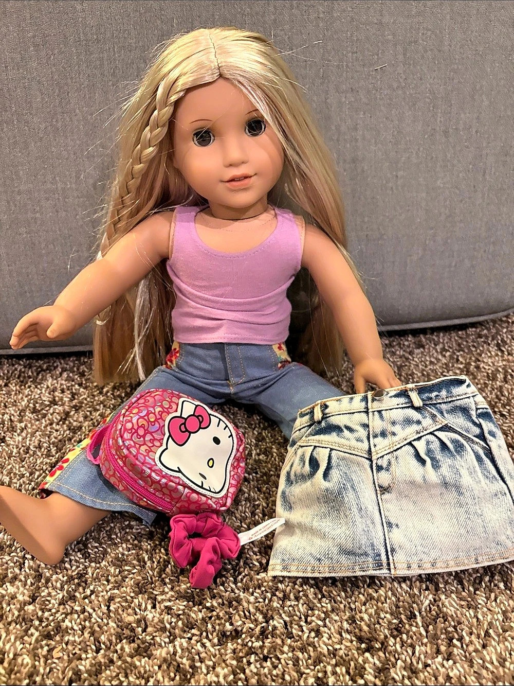 American Girl 18-inch Doll Outfit Set in Blue & Pink